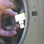 A washing machine door wont open man changing the lock